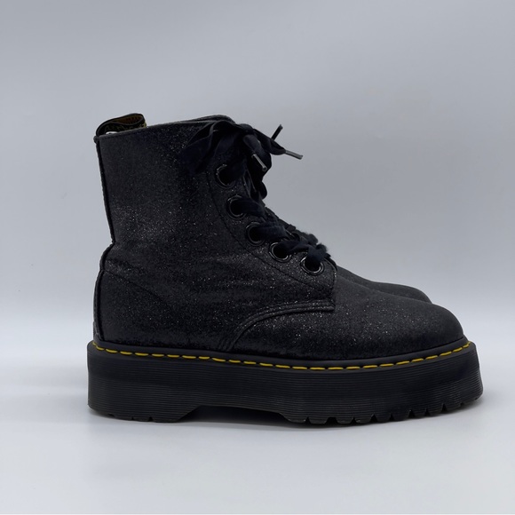 doc martens molly glitter green